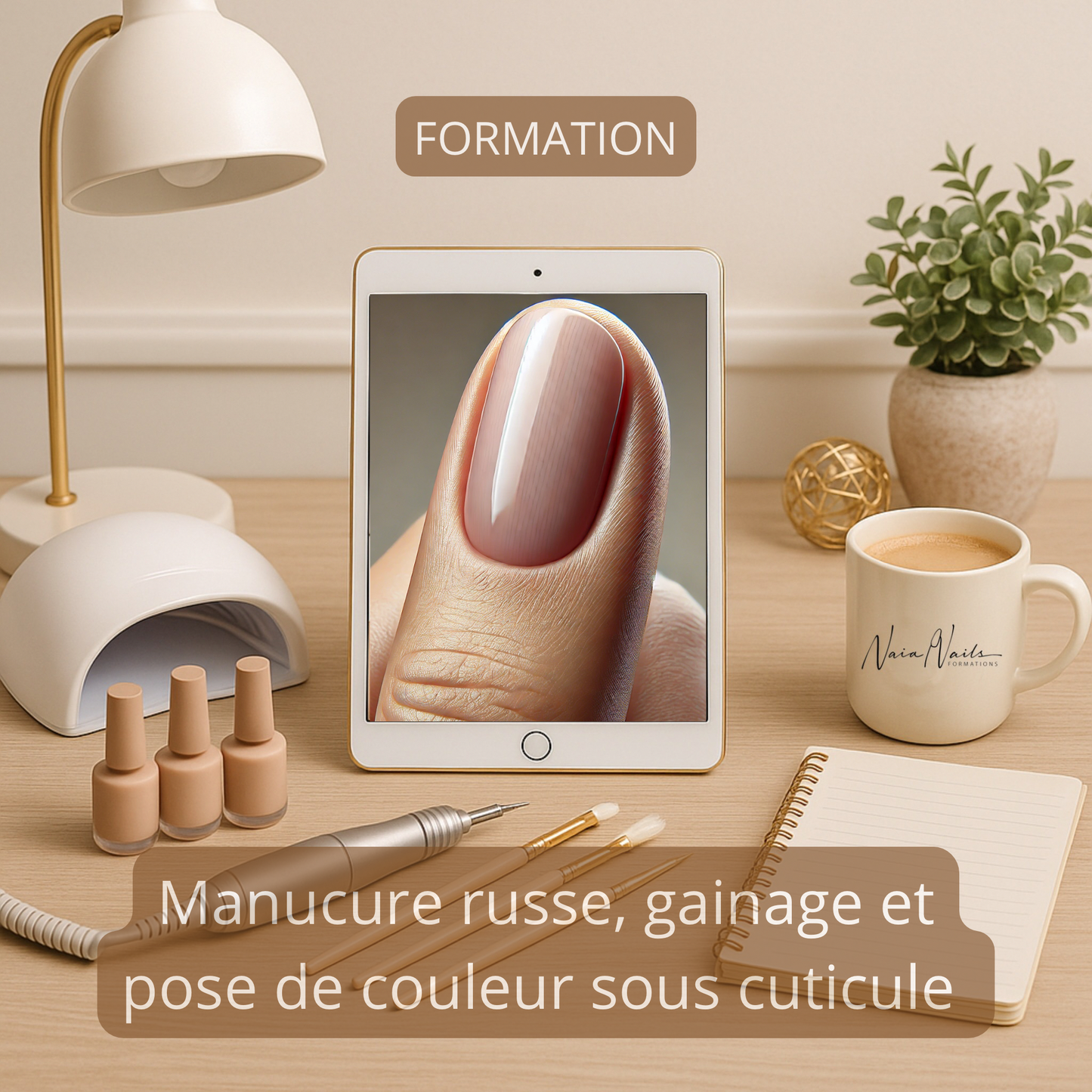 Manucure Russe, Gainage & Couleur Sous Cuticules