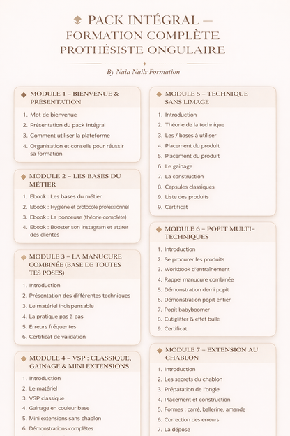 Pack Intégral 15 Formations + Bon achat de 99€ OFFERT