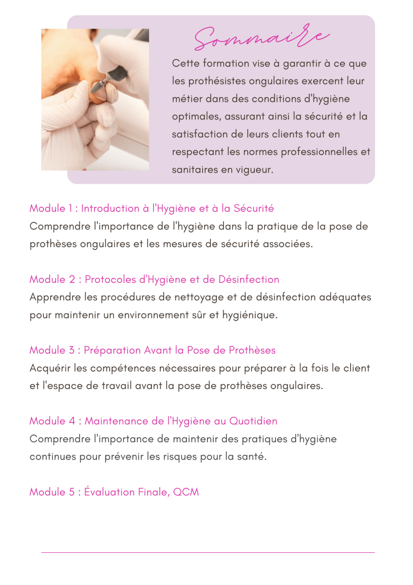 Ebook : l’hygiène chez une prothésiste ongulaire - Naia Nails Formations