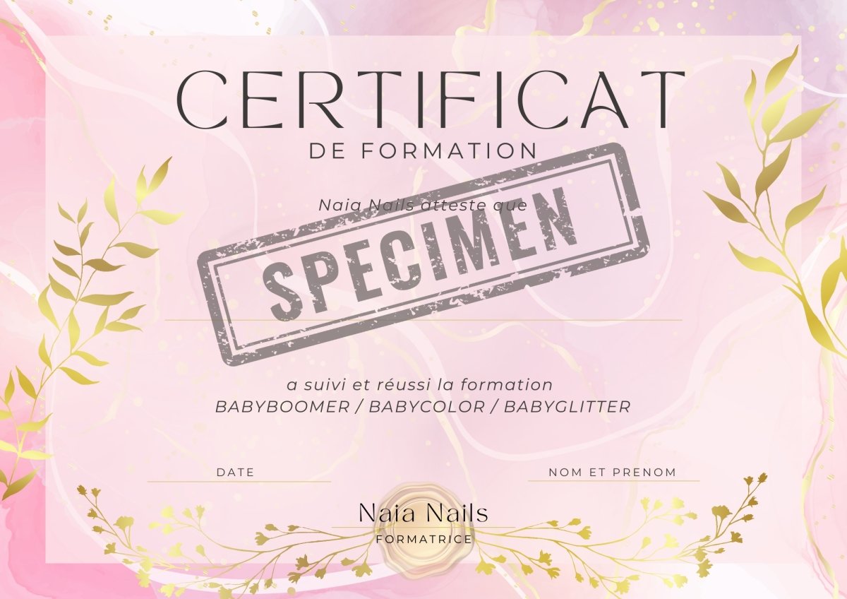 Formation babyboomer / babycolor / babyglitter - Naia Nails Formations